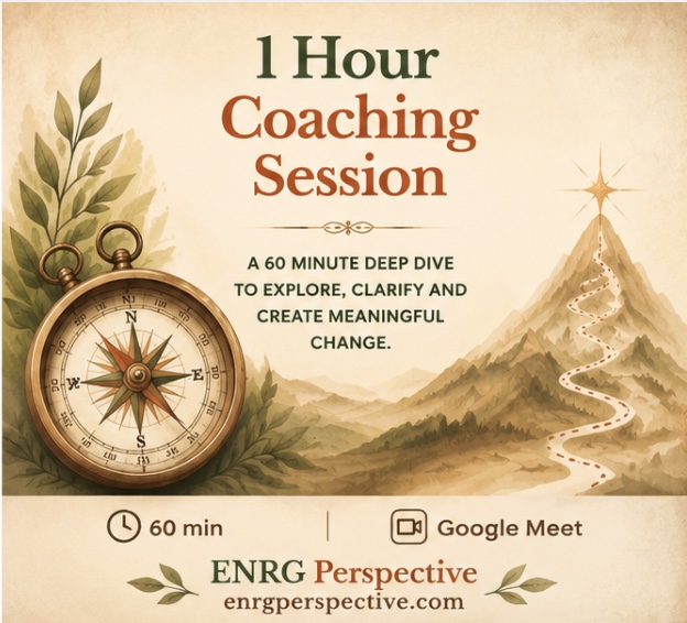 1 Hour Coaching Session — a 60 minute deep dive to explore, clarify and create meaningful change