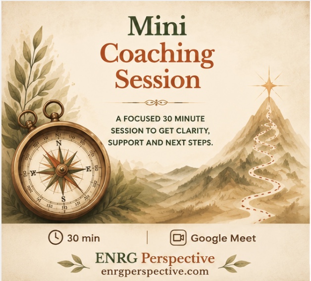 Mini Coaching Session — a focused 30 minute session to get clarity, support and next steps